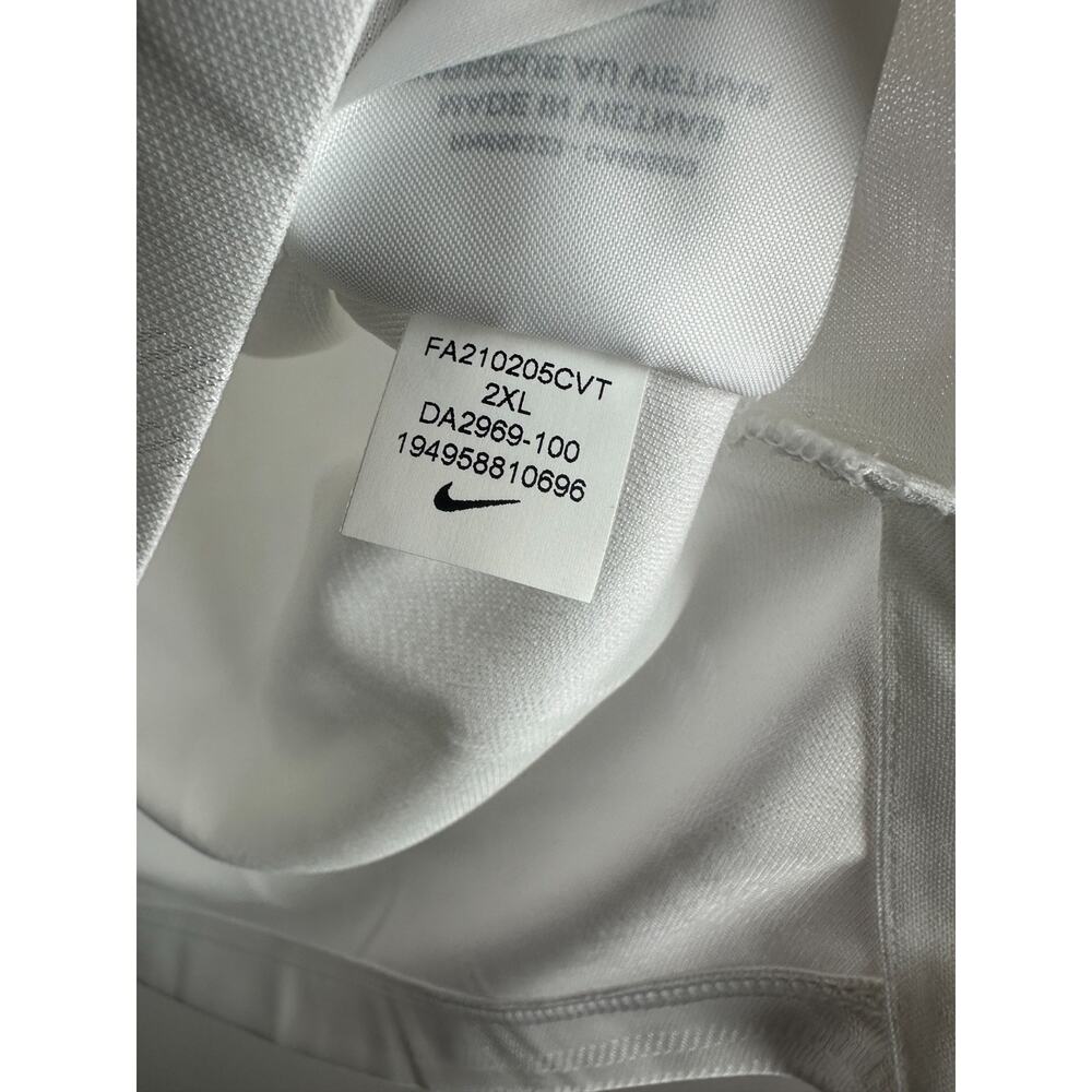 NWT Nike Men’s Dri-Fit Vapor Plaid Golf Polo White & Black DA2969-100 XXL 2XL - Picture 7 of 11